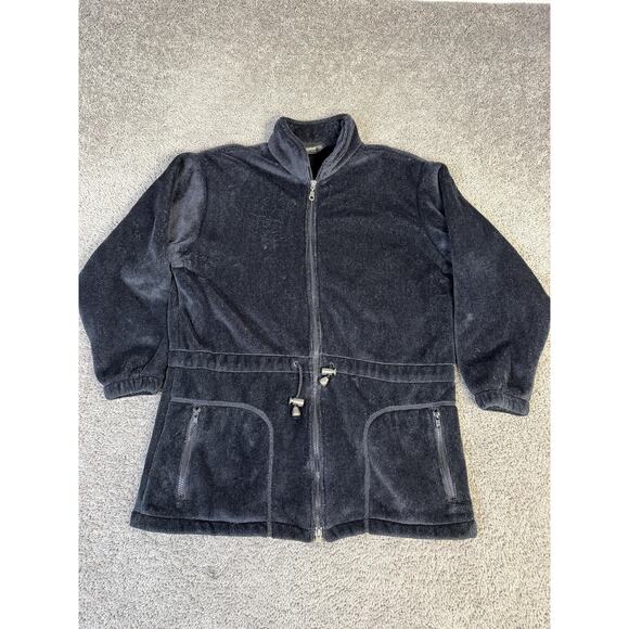 Black Diamond Other - Vintage Black Diamond Jacket Mens M Black Fleece Parka Full Zip Pockets USA